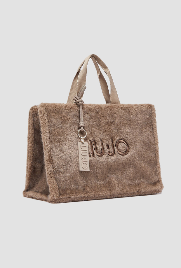 Borsa in teddy donna beige 