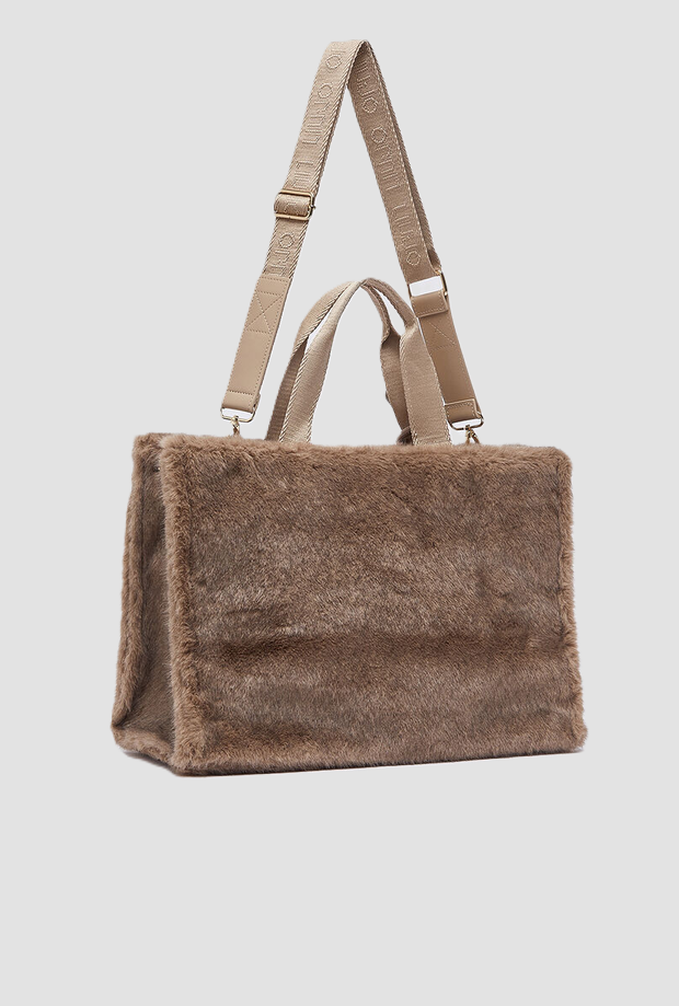 Borsa in teddy donna beige 
