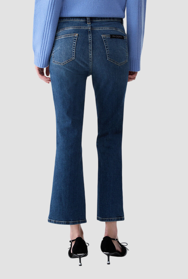 Jeans bootcut donna blu 