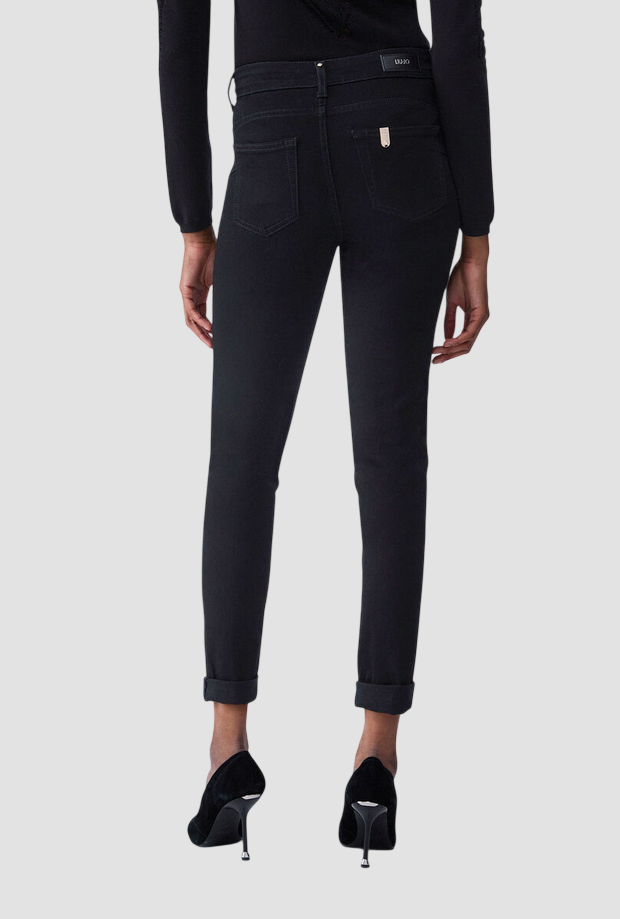 Jeans skinny donna nero 