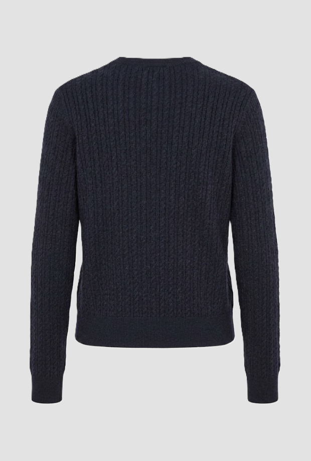 Cardigan con bottoni gioiello donna nero-bianco 