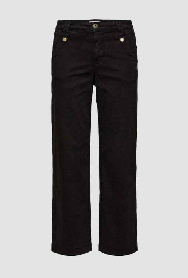 Pantalone cropped donna nero 