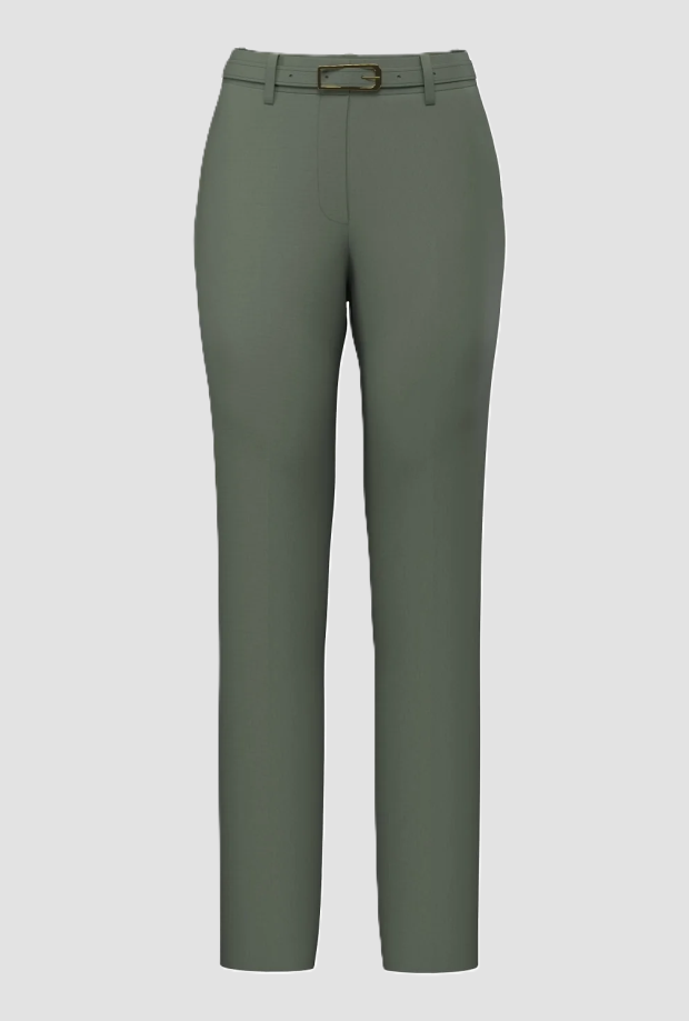 Pantalone chino donna verde 