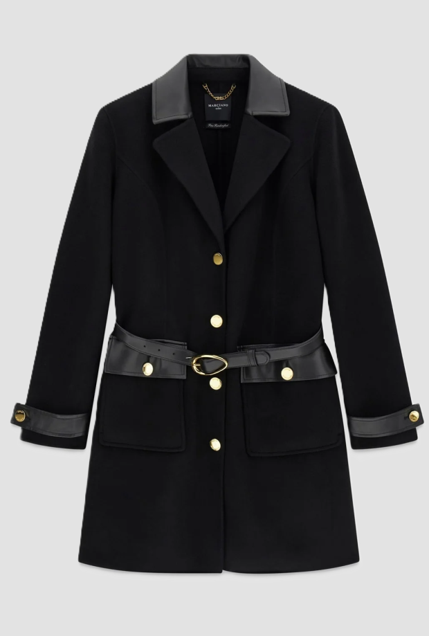 Cappotto corto donna nero 