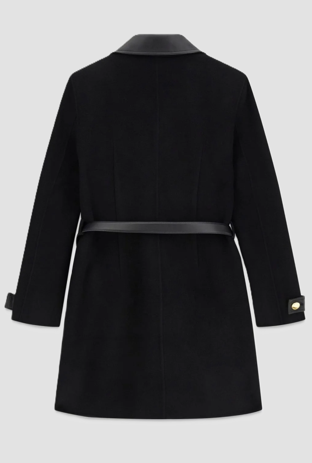 Cappotto corto donna nero 