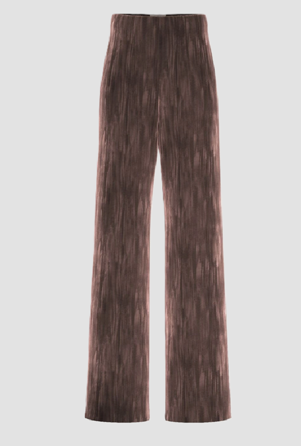 Pantalone in velluto donna marrone 