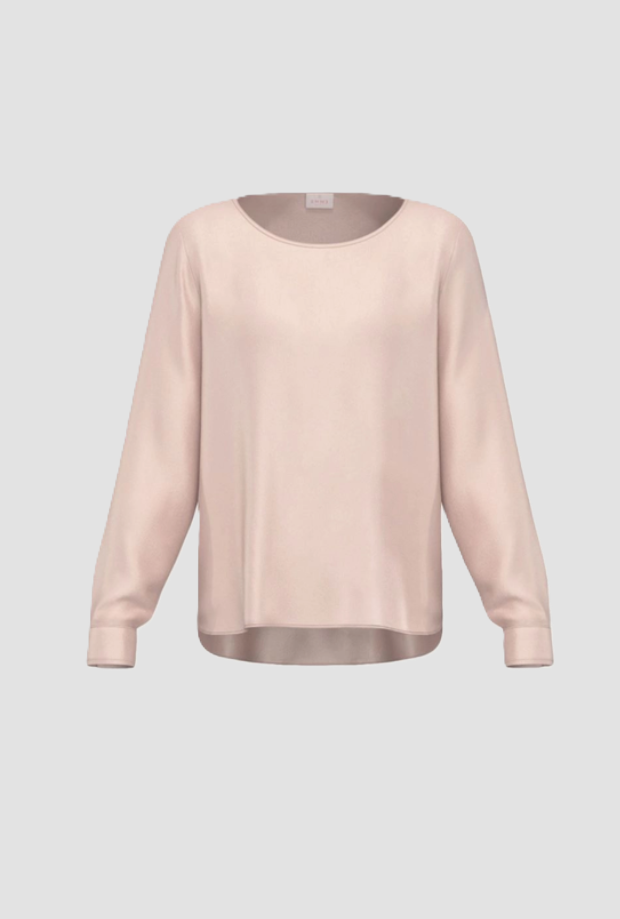 Blusa in raso donna rosa 