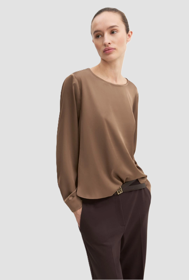 Blusa in avorio donna tortora 