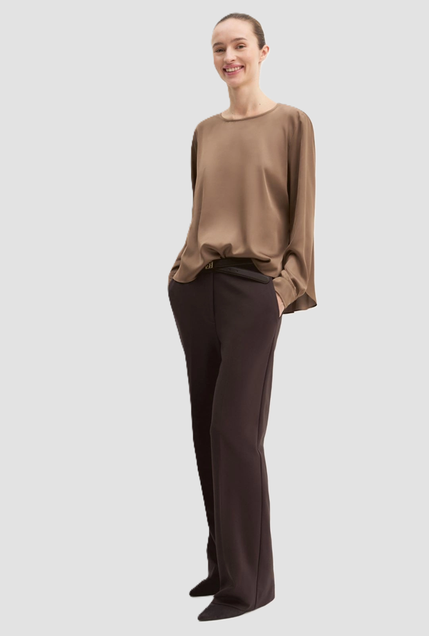 Blusa in avorio donna tortora 