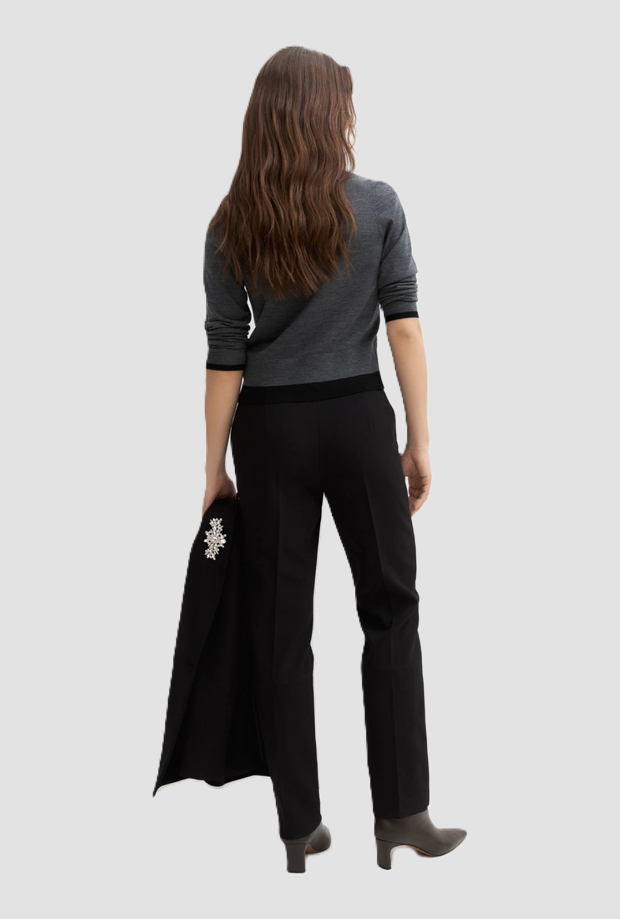 Pantalone chino donna nero 