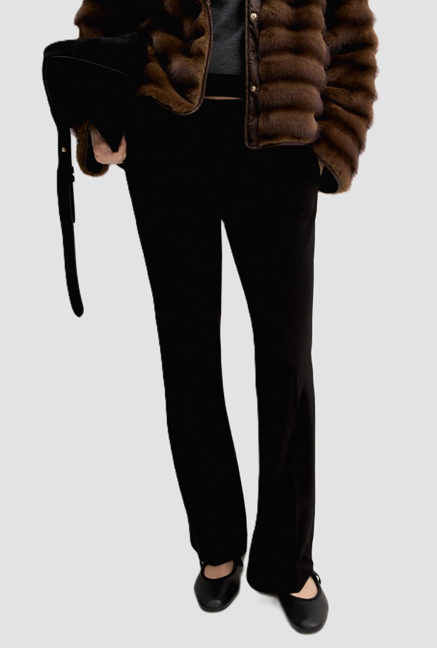 Pantalone slim fit donna nero 