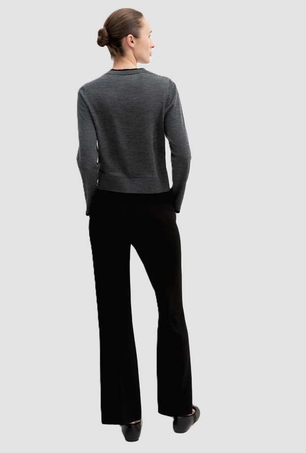 Pantalone slim fit donna nero 