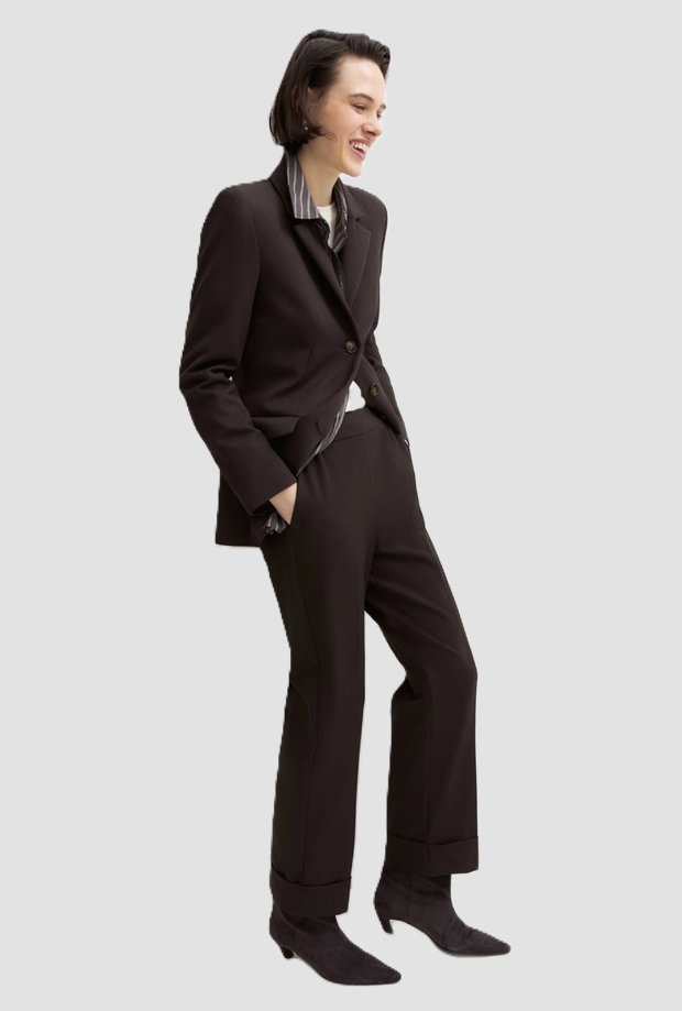 Pantalone in gabardina da donna testa di moro 