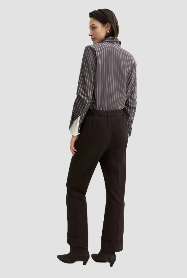 Pantalone in gabardina da donna testa di moro 