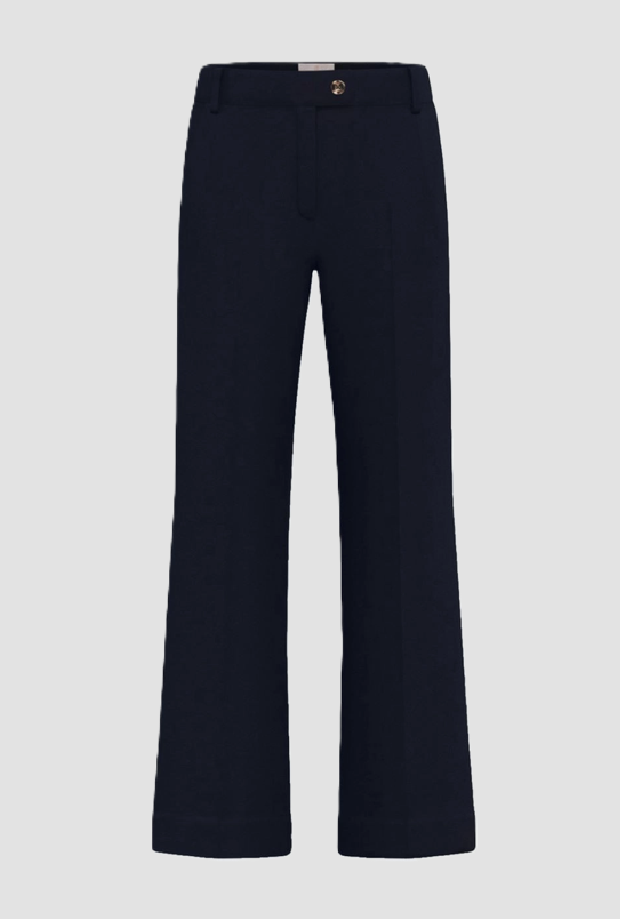 Pantalone a gamba dritta donna navy blue 