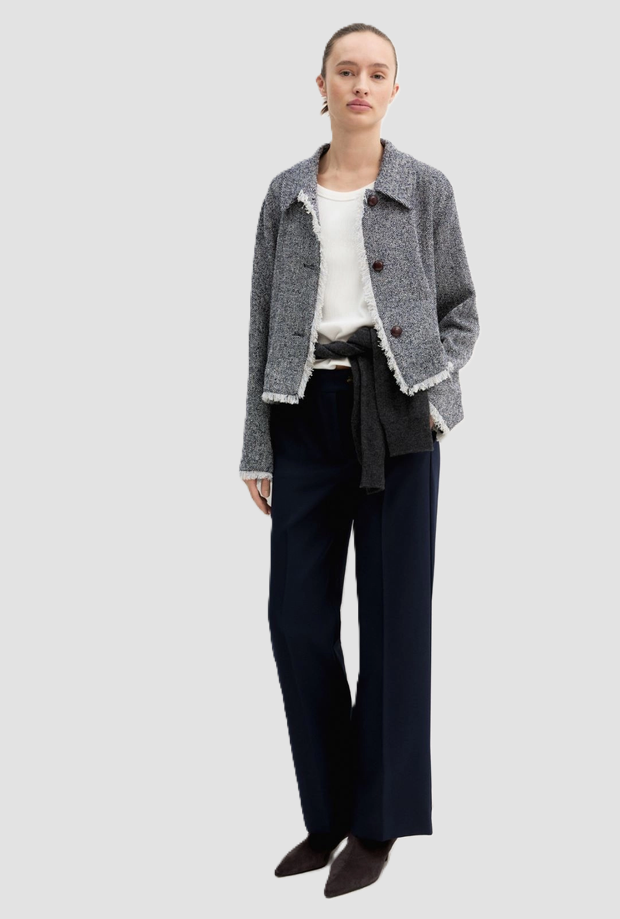 Pantalone a gamba dritta donna navy blue 