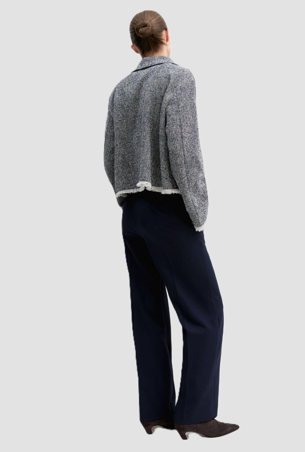 Pantalone a gamba dritta donna navy blue 