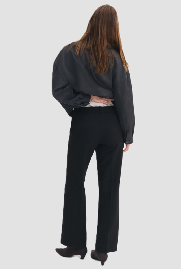 Pantalone gamba dritta donna nero 