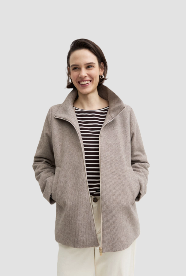 Cappotto donna beige 