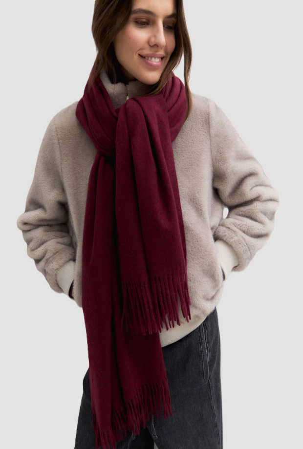 Sciarpa donna bordeaux 