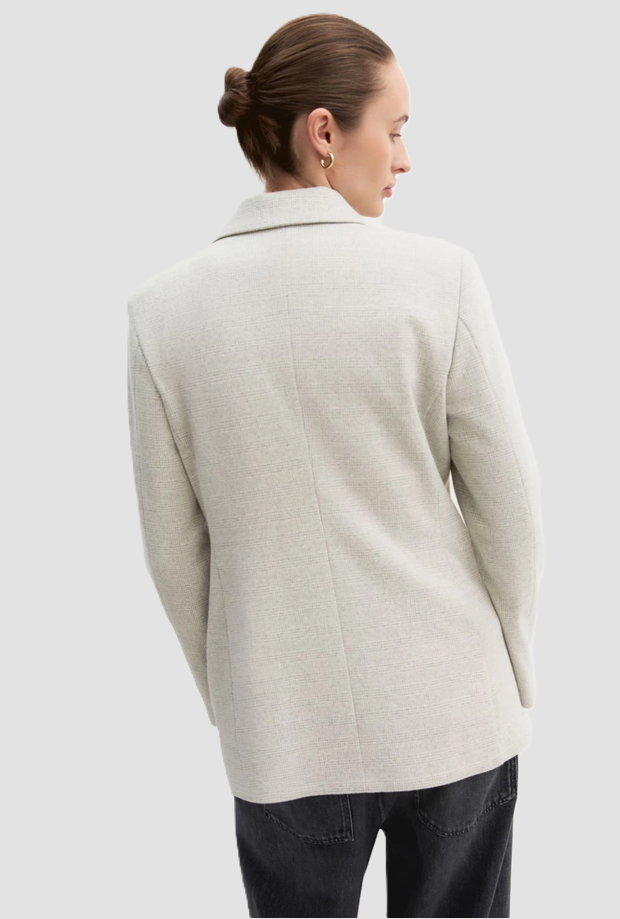 Giacca doppiopetto donna grigio 