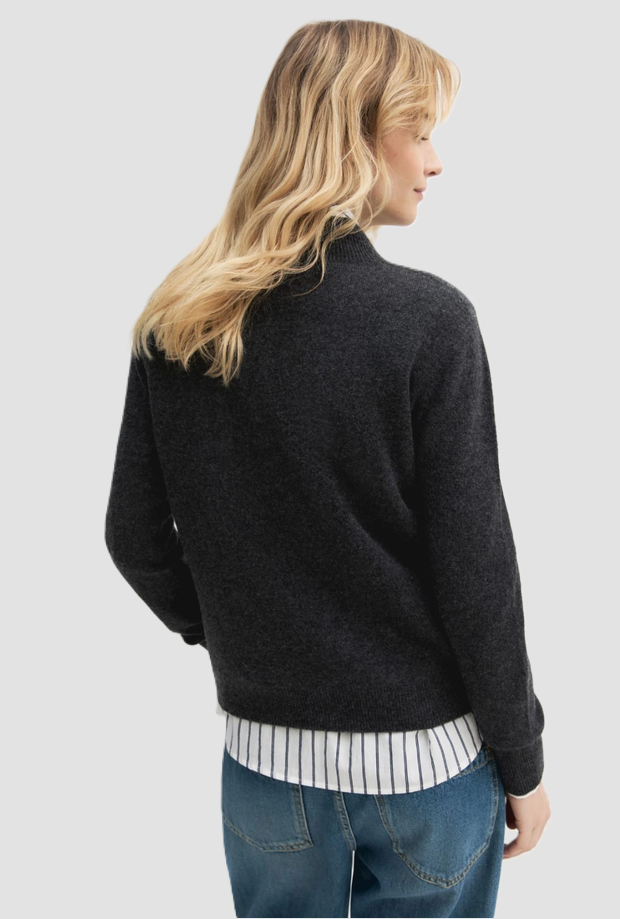 Maglia misto lana donna grigio 