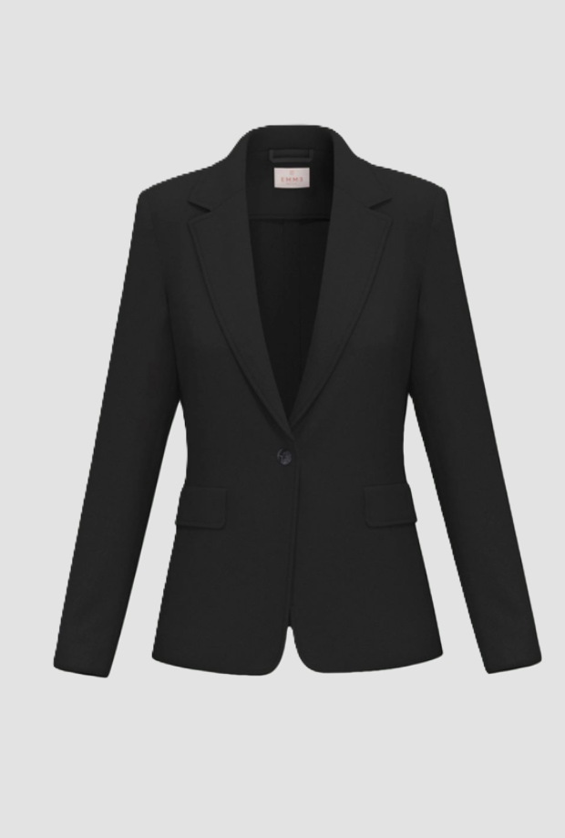Giacca semi-aderente donna nero 