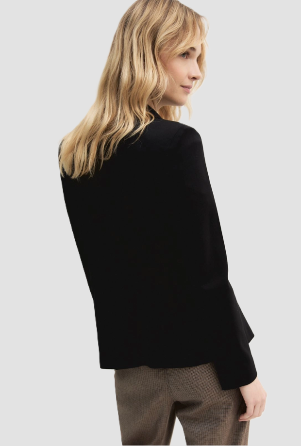 Giacca semi-aderente donna nero 