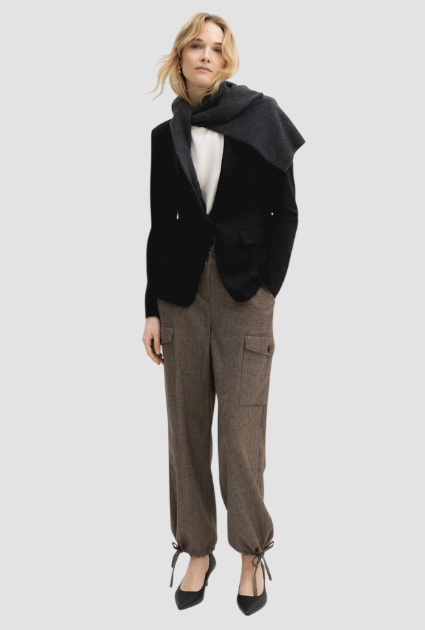 Giacca semi-aderente donna nero 