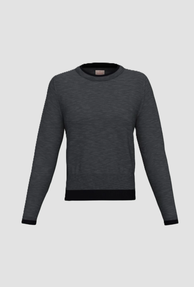 Maglia in pura lana donna grigio 