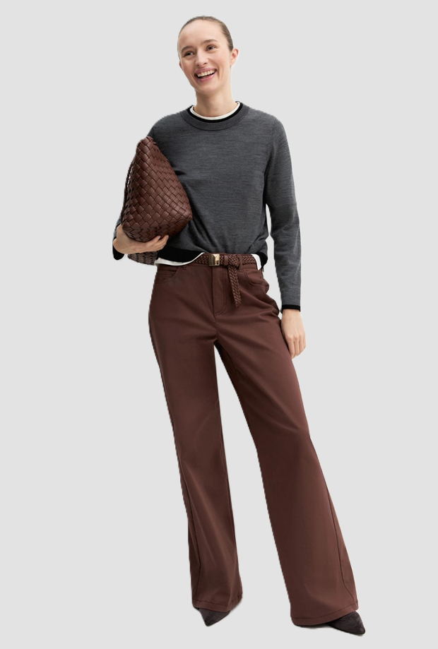 Maglia in pura lana donna grigio 