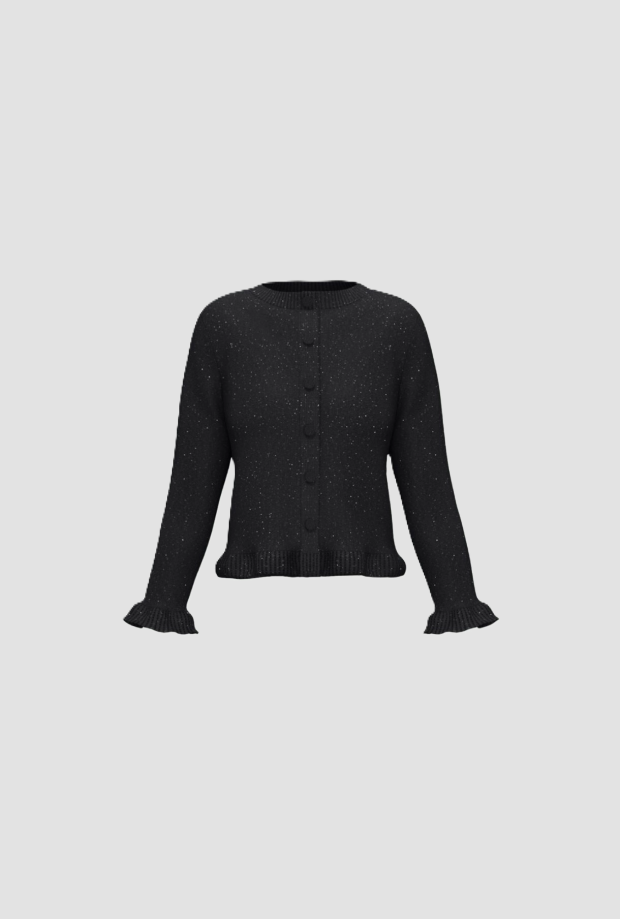 Cardigan donna con paillette 