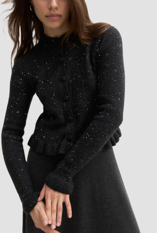 Cardigan donna con paillette 