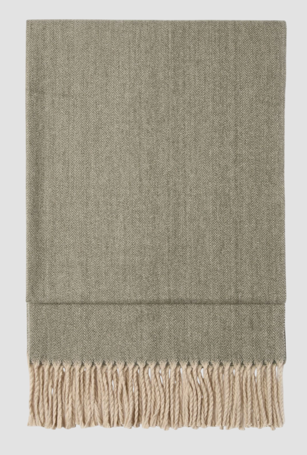 Sciarpa con frange donna verde 