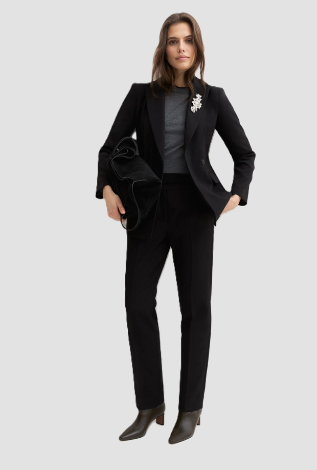 Blazer doppiopetto donna nero 