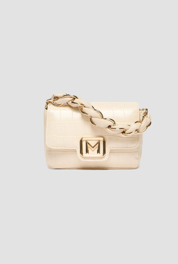 Borsa Le Muse small coccodrillo donna avorio 