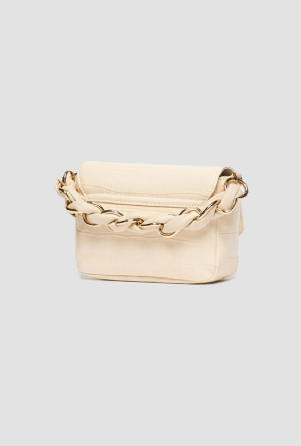 Borsa Le Muse small coccodrillo donna avorio 