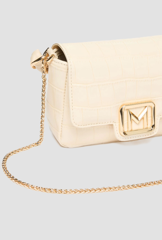 Borsa Le Muse small coccodrillo donna avorio 