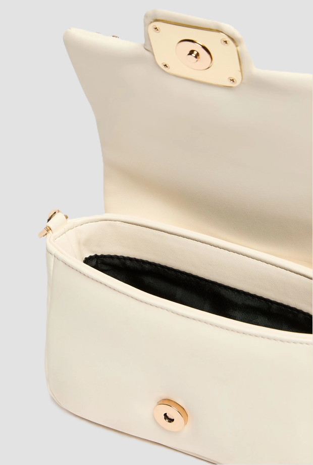 Borsa Le Muse small con ricami donna bianco 
