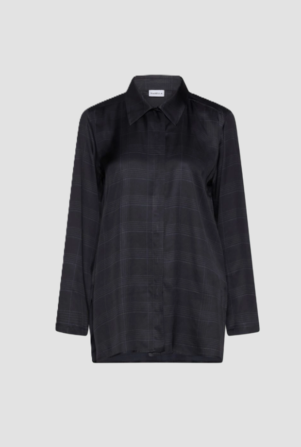 Camicia in twill donna blu 
