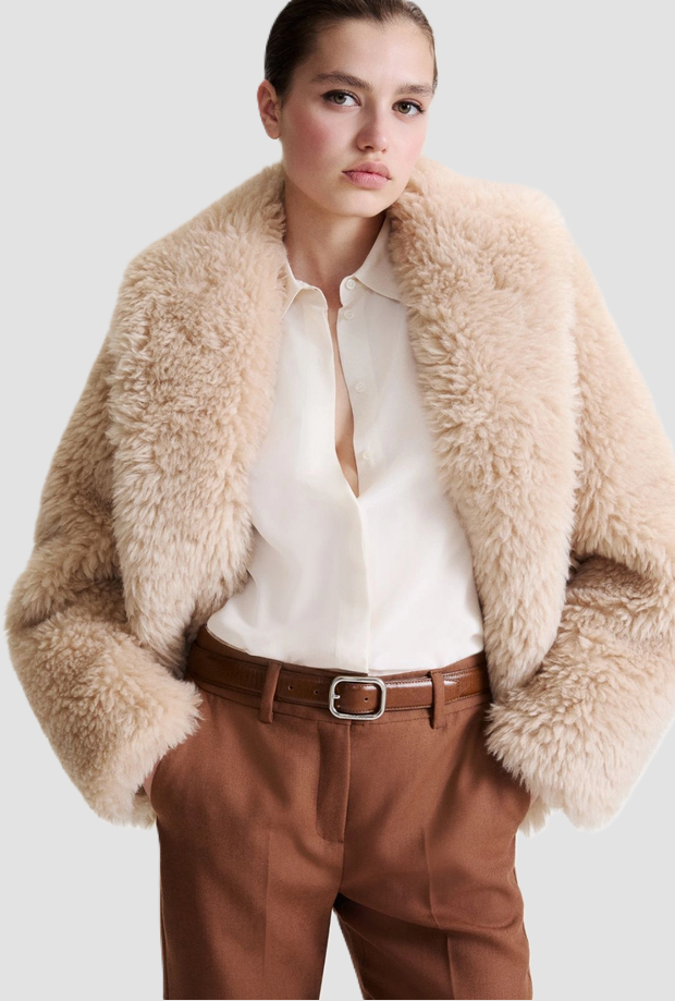 Cintura in pelle lucida donna cammello 
