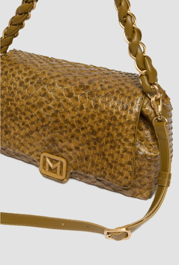 Borsa Le Muse donna verde olio 