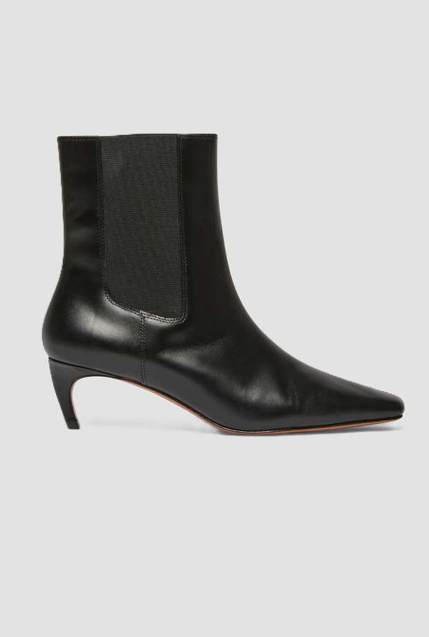 Stivaletto in pelle donna nero 