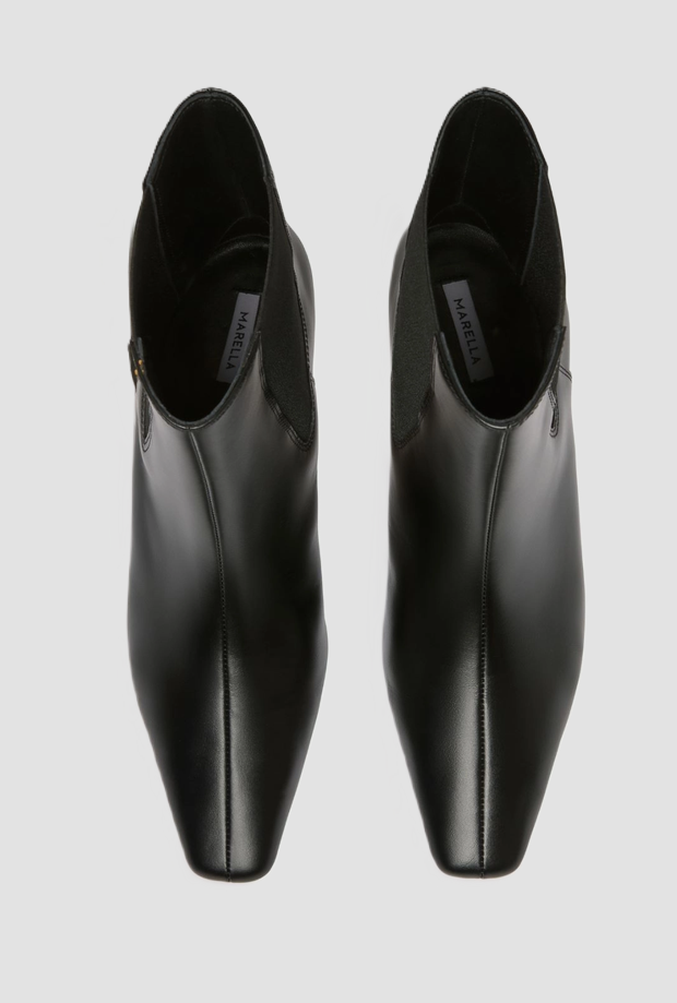 Stivaletto in pelle donna nero 