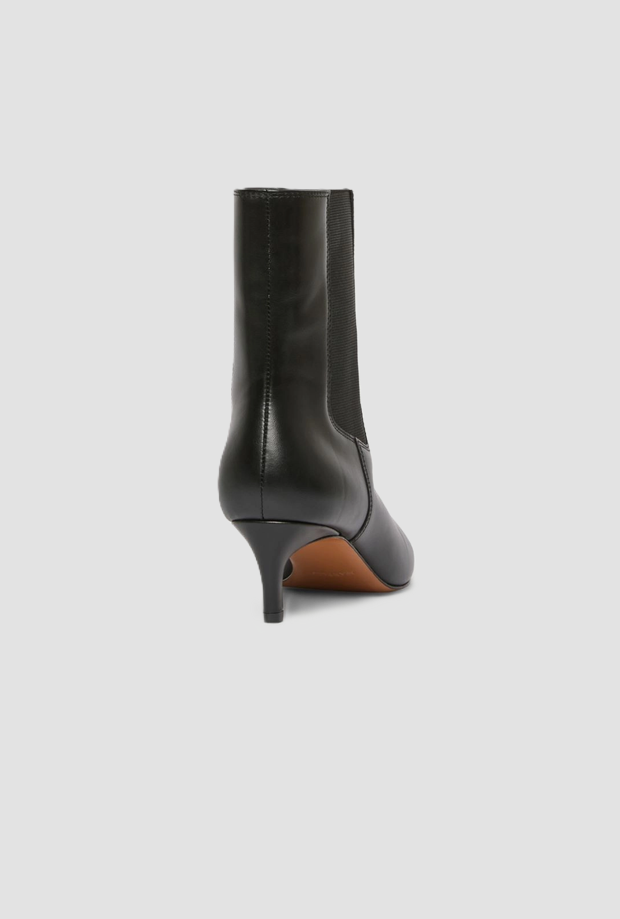 Stivaletto in pelle donna nero 