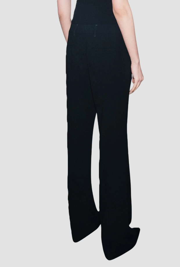 Pantalone flare donna nero 