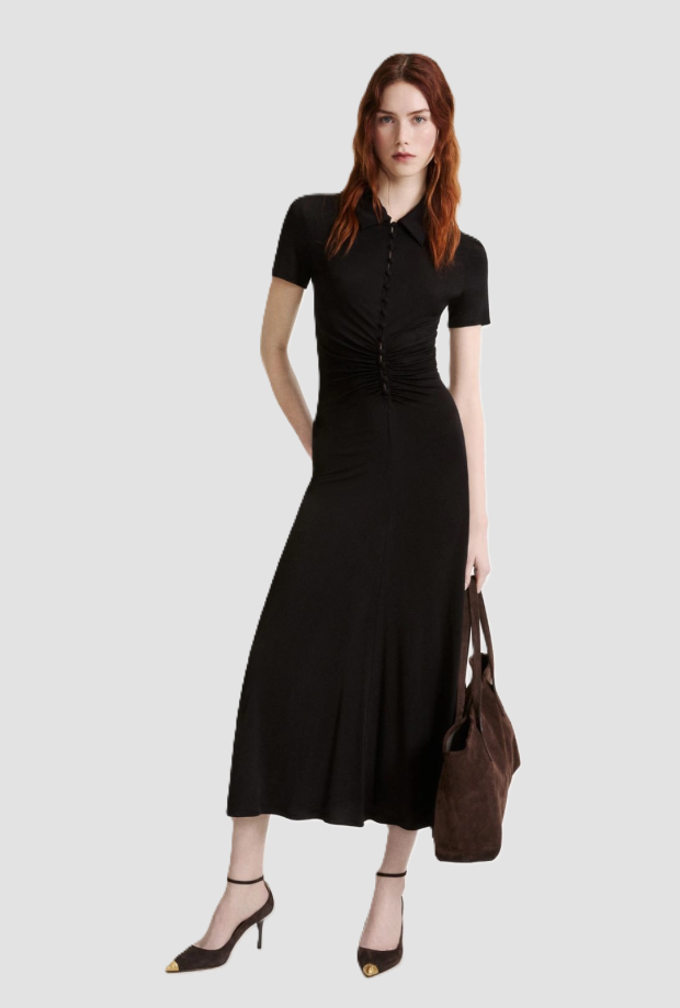 Abito in jersey donna nero 