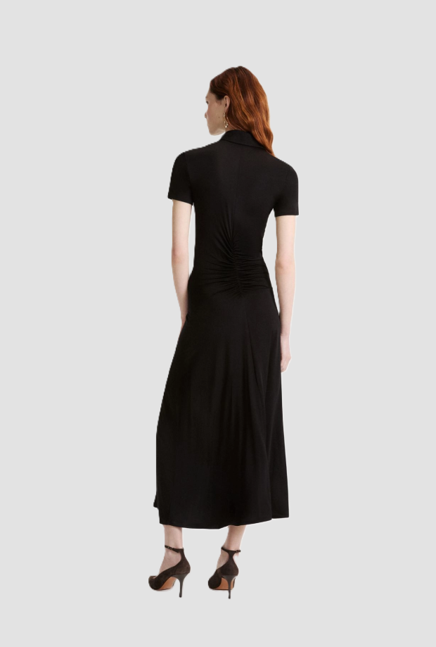 Abito in jersey donna nero 