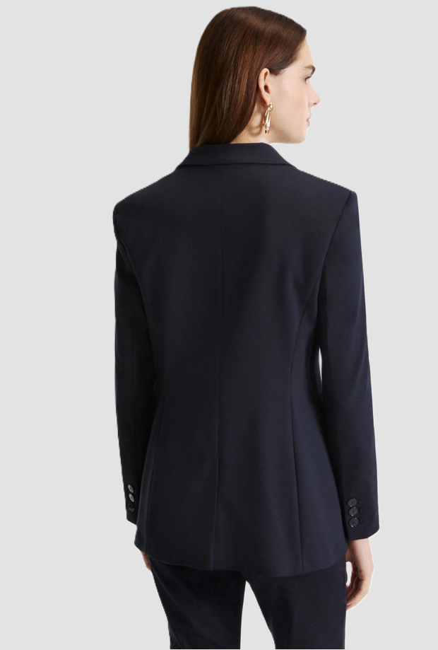 Giacca doppiopetto donna blu 