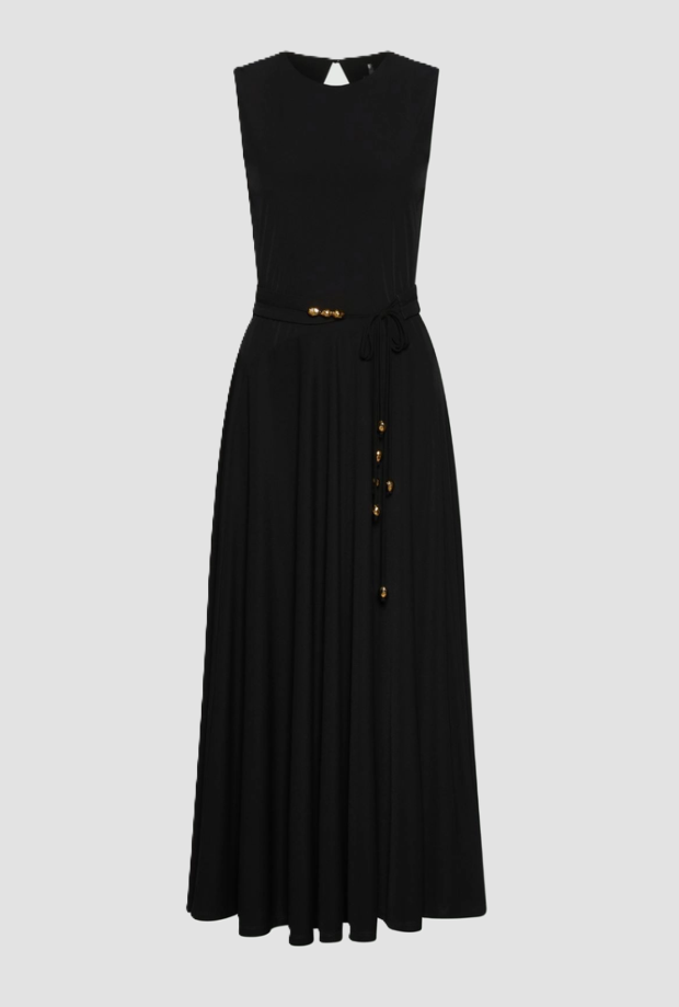 Abito smanicato donna nero 